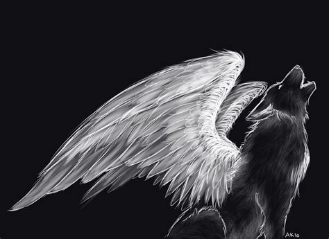 Follow these tips to get the most out of your dry media. Pics For > Wolf With Wings Drawing | Anime wolf, Wolf ...