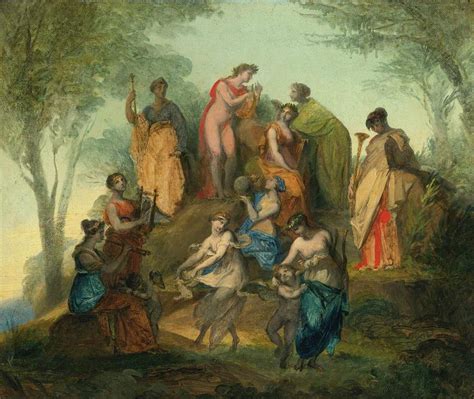 The Nine Muses On Mount Parnassus Painting By Artistic Panda Fine Art America