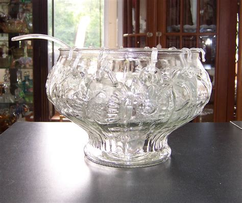 View all items from fine art, fine furnishings, décor & more sale. Footed Glass Punch Bowl with 12 Cups | Triple A Resale