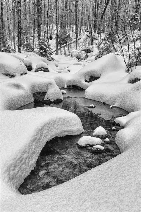 Vermont Winter Landscape Brook Forest Snow Photograph By Andy Gimino