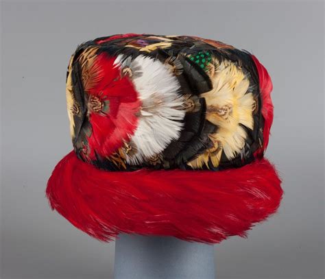 This Tall Flat Crowned Casque Style Hat Is Covered Entirely In Swirls