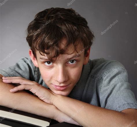 Portrait Of Teenage Boy Closeup Stock Photo By ©ella 2520185