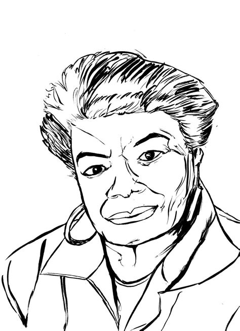 Maya Angelou Pictures Printable Coloring Pages