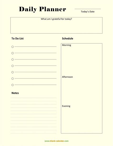 Microsoft Excel Daily Planner Template For Your Needs