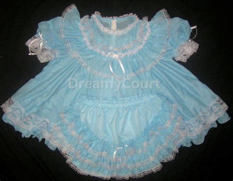 Adult Sissy Ciffon Flouncy Baby Dress Set Dreamyncreamyab
