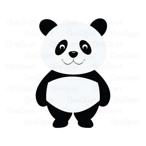 Panda Svg Panda Clipart Panda Png Panda Cricut Panda Etsy