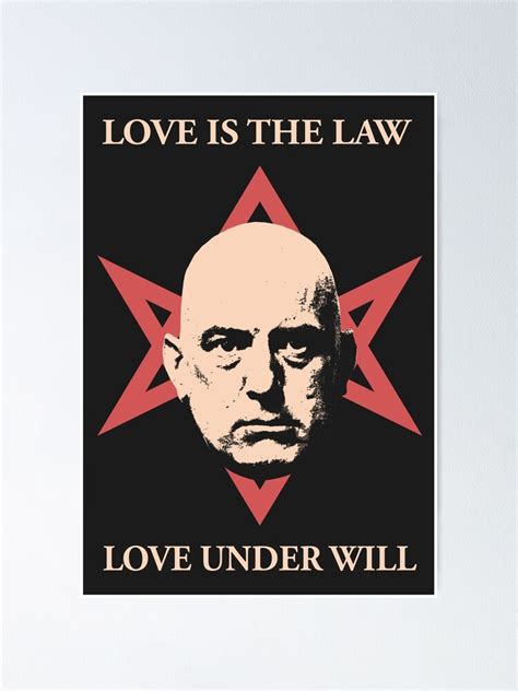 Aleister Crowley Poster By Bennybearproof Redbubble