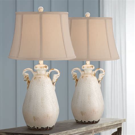Regency Hill Rustic Country Cottage Table Lamps Set Of 2 29 Tall