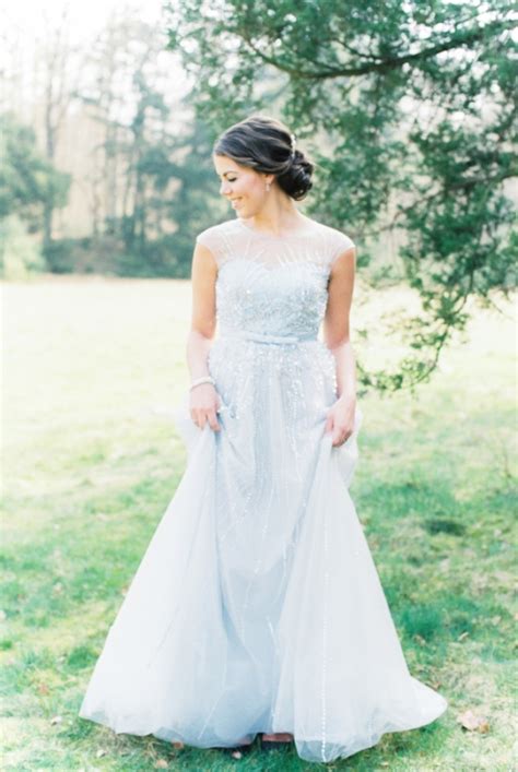 To find the wedding dress of your dreams, read reviews of bridal shops and visit the store in person to try on a few gowns. 26 Serenity Blue Wedding Dresses That Inspire - Weddingomania