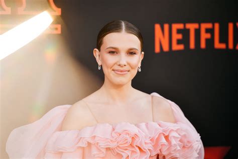Millie Bobby Brown Went Vanilla Almond Blonde For The Stranger Things Season Premieresee
