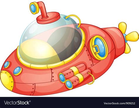 Submarine vector image on VectorStock | Clip art, Submarine, Vector