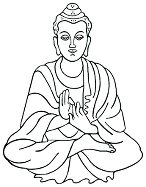 Buddha Coloring Pages Printable At Getdrawings Free Download