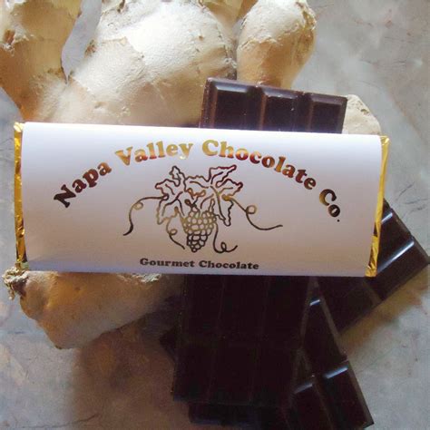 Candied Ginger Chocolate Bars Napa Valley Chocolate Company