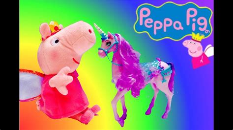 Pig Animal Spirit Princess Peppa Pig Plush Beanie Baby And Purple Magic