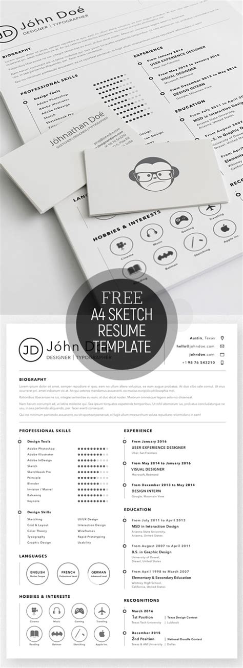 Download 30+ Template Resume (CV) Terbaru dan Terbaik 2017 Format Word (Bagian 2) | Jago Desain