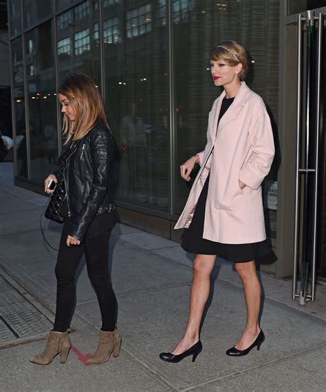Taylor Swift And Sarah Hyland Leaves Koi Restaurant In New York Hawtcelebs