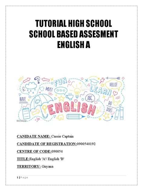 English A Sba Pdf