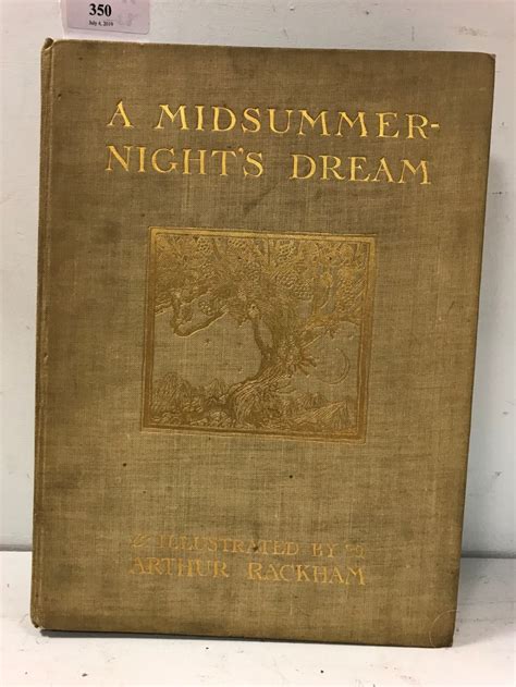 Rackham Arthur Illustrator A Midsummer Nights Dream First Edition