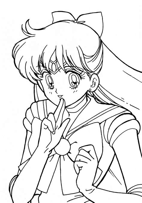 The perfect addition to the sailor soldier's female supernatural fighting team. sailor venus | 塗り絵 キャラクター, セーラーヴィーナス, 塗り絵