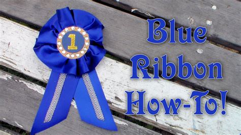 How to Make an Award Ribbon | Award ribbon, Diy award ribbon, Blue ribbon award