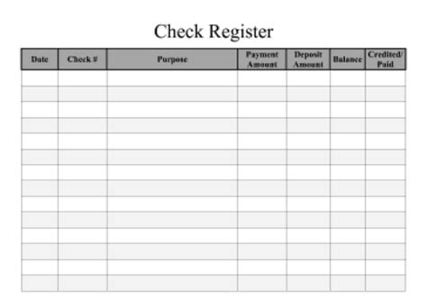 9 Excel Checkbook Register Templates Excel Templates