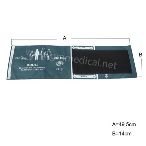 China Reusable Blood Arm Pressure Cuff With Single Tube Greenneonate