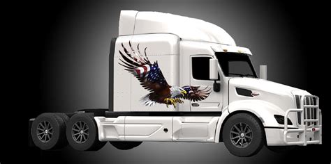 Car And Truck Graphics Decals Semi Trailer Decals Bald Eagle American