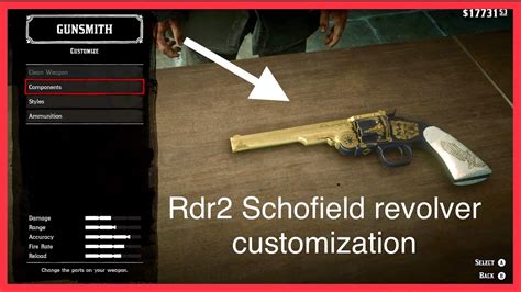 Top 3 Schofield Revolver Customization Red Dead Redemption 2 Youtube