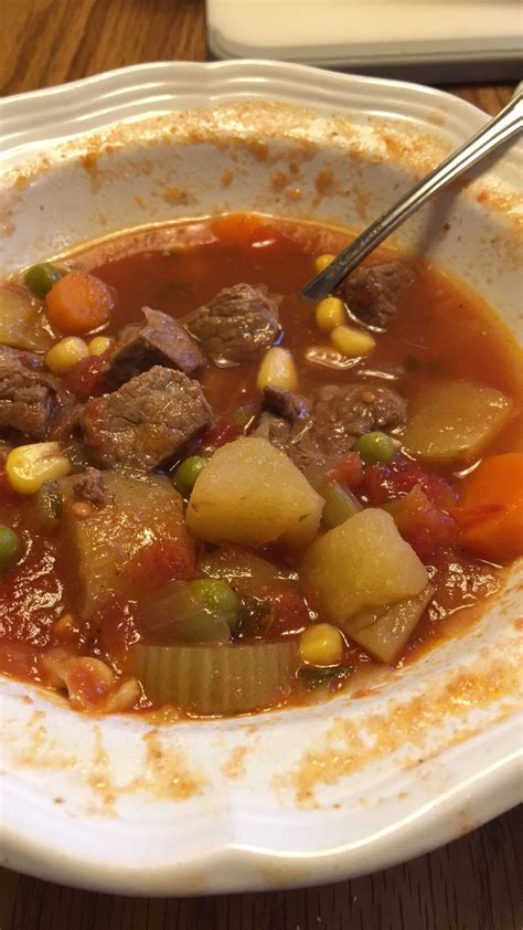 Old Fashioned Vegetable Beef Soup Recipe Recipe Beef Soup Recipes Vegetable Beef