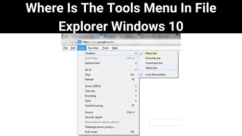 Where Is The Tools Menu In File Explorer Windows 10 Jan Know