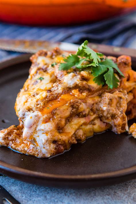For great tasting enchiladas with homemade sauce, you have to try this one! One-Skillet Ground Beef Enchilada Casserole Recipe - Oh ...