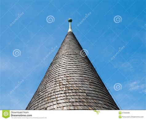 Architectural Detail Of Conical Roof Stock Image Image Of Point