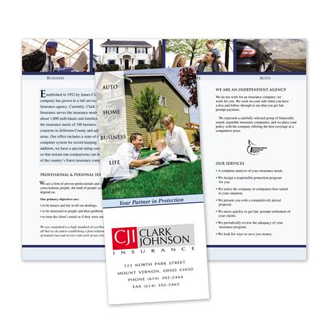 Auto Home Business Life Insurance Brochure Mines Press
