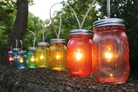 Displaying Gallery Of Outdoor Hanging Mason Jar Lights View 5 Of 10