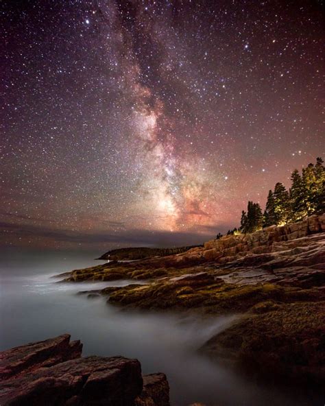 Thunder Hole Milky Way Milky Way Natural Landmarks Acadia National Park