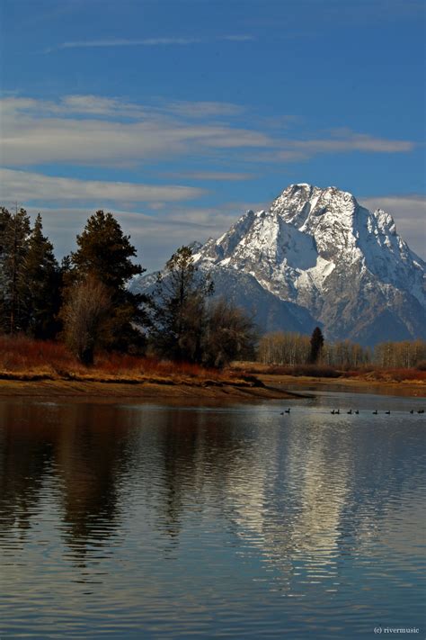 Riverwind Photography — Mount Moran Reflected In The Oxbow Bend Of The