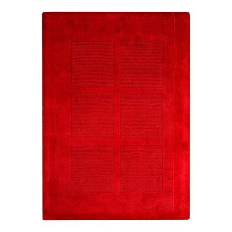 Red Wool Rug 120x180cm Brandalley