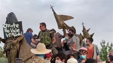 Man Shot During Protest Over Conquistador Statue In New Mexico Video