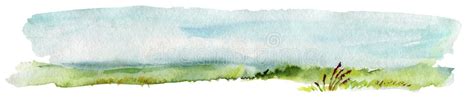 Hand Drawn Gradient Abstract Background Watercolor Desert And Sky