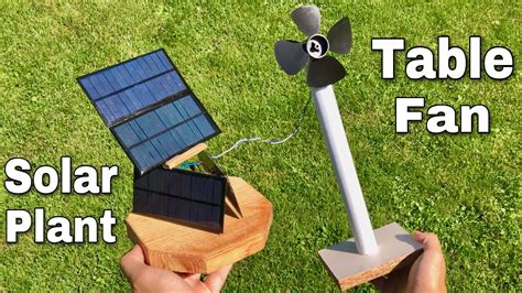 How To Make Solar Powered Electric Fan Diy Solar Tracker Electric