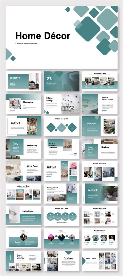 Creative Home Decor Presentation Template Original And High Quality