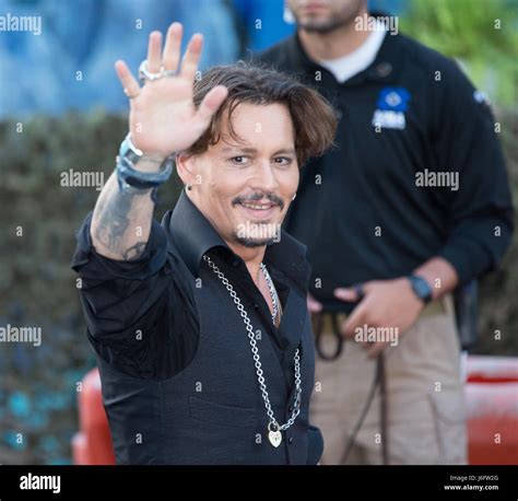 Actor Johnny Depp Attends Premiere Disneys Pirates Caribbean Dead