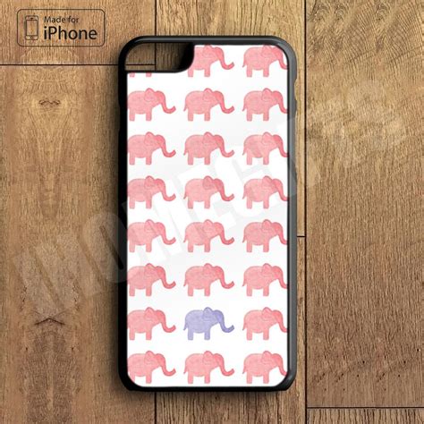 Lots Of Cute Pink Elephant Plastic Case Iphone 6s 6 Plus 5