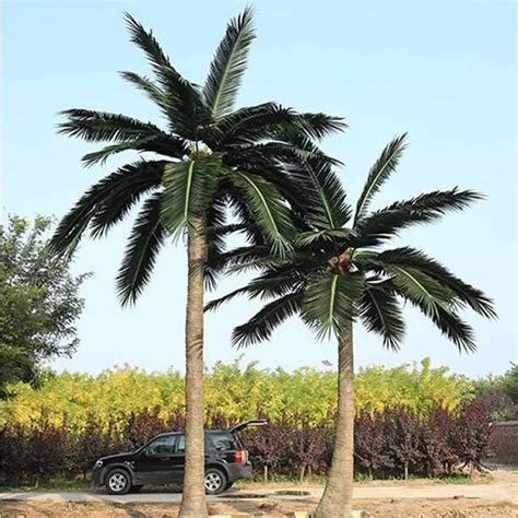 Outdoor Artificial Coconut Palm Trees For Sale Realistic Artificial