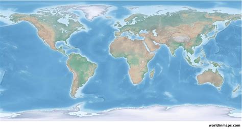 The Best World Map Showing Physical Features Ideas World Map With