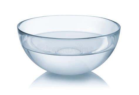 Glass Bowl Of Clear Water Stock Image Image Of Isolated 180177259