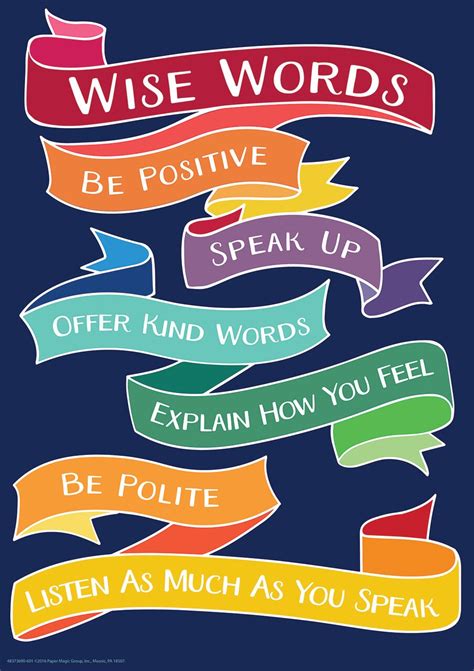 Wise Words Classroom Poster Lrc