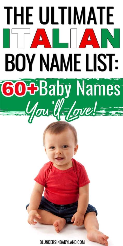 10 Italian Baby Boy Names Otosection