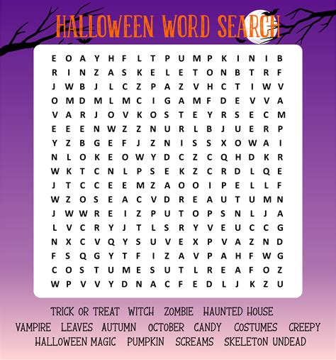 4 Best Images Of Kids Halloween Word Searches Printable Printable