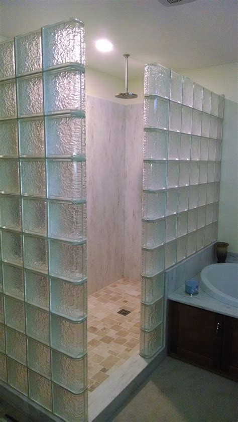 a different way to do glass block showers glass block blogger
